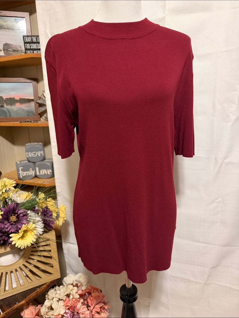 NWT The Workshop Maroon Top